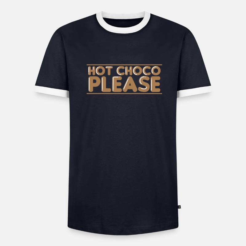 Hot Choco Please Candy Cocoa T-shirt contrasté Homme