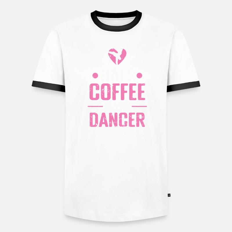 Half Coffee Half Dancer Ballet Männer Kontrast-T-Shirt