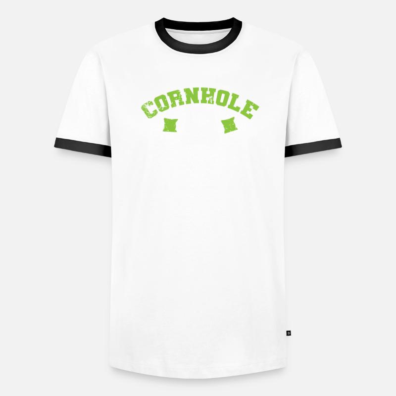Cornhole passe-temps cool T-shirt contrasté Homme