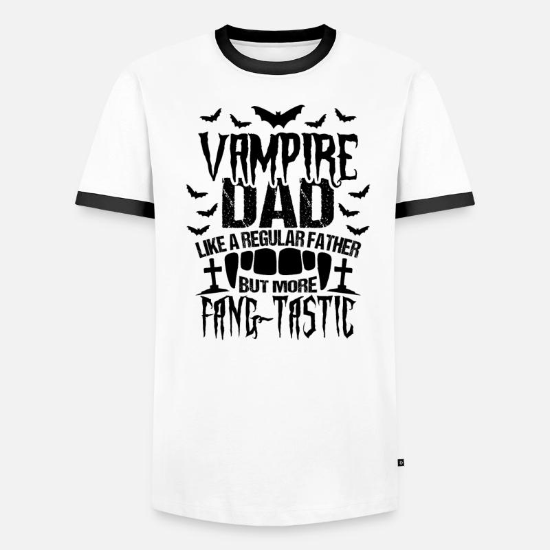 Papa vampire Halloween T-shirt contrasté Homme