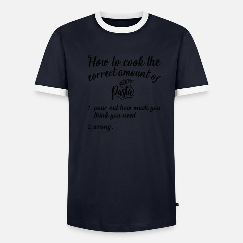Comment cuire la bonne quantité de pâtes T-shirt contrasté Homme