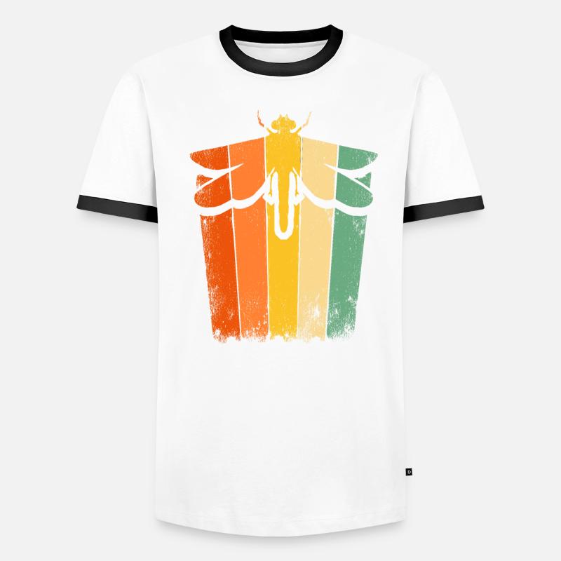 Libellule Insecte Libellule Rétro Entomologiste Insectes T-shirt contrasté Homme