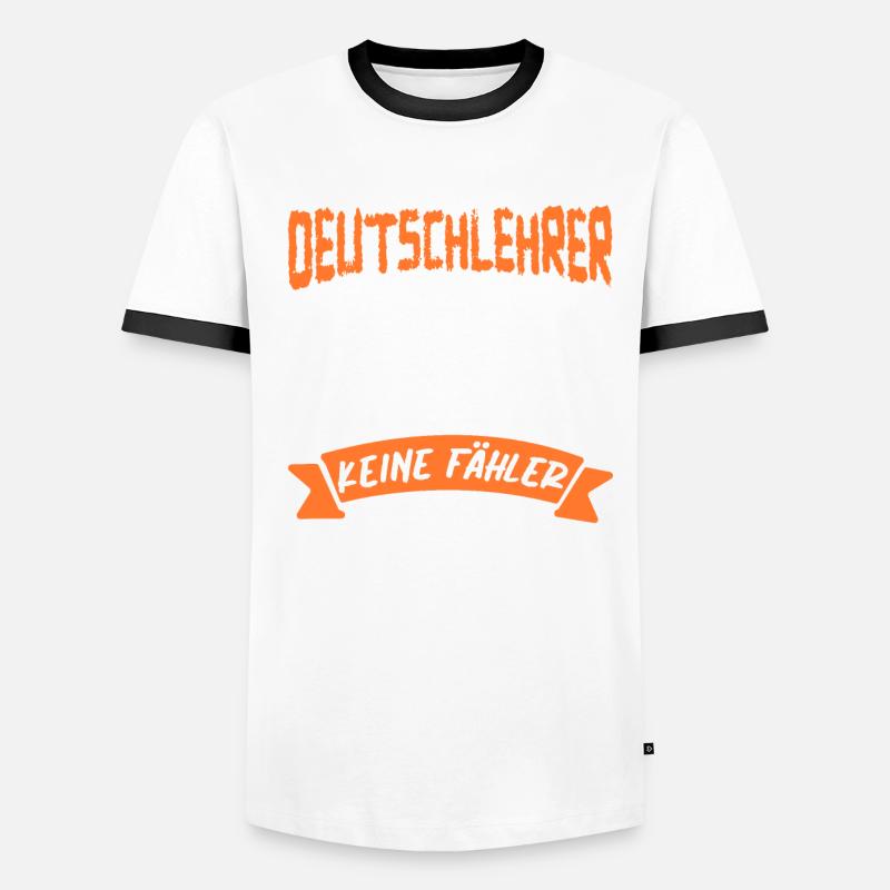 Ich Bin Deutschlehrer Schule Grammatik Grammatiker Männer Kontrast-T-Shirt