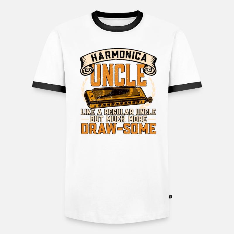 Harmonica harmonica player Men's Ringer Shirt