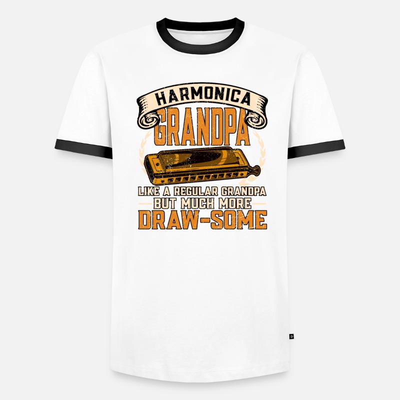 Harmonica harmonica player Men's Ringer Shirt