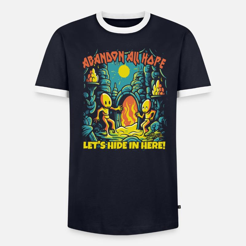 Abandonnez tout espoir : cache-cache dans le donjon T-shirt contrasté Homme