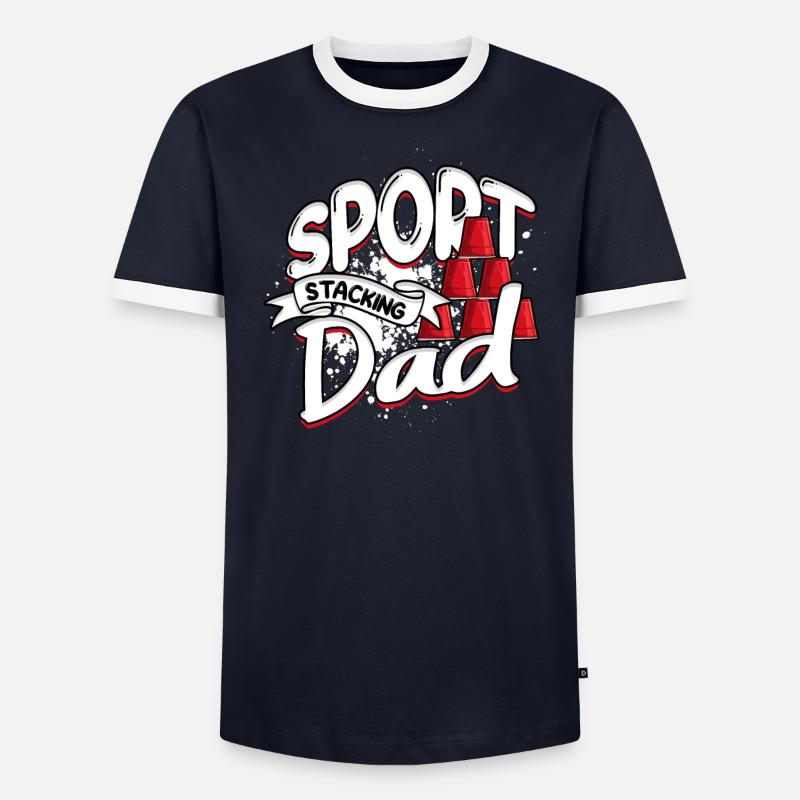 Sport Stacking Dad Speed Stacker Cup Stacking Men's Ringer Shirt