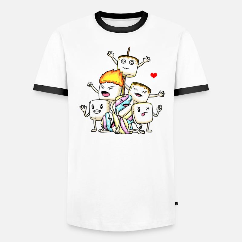 Funny Marshmallows Men's Ringer Shirt
