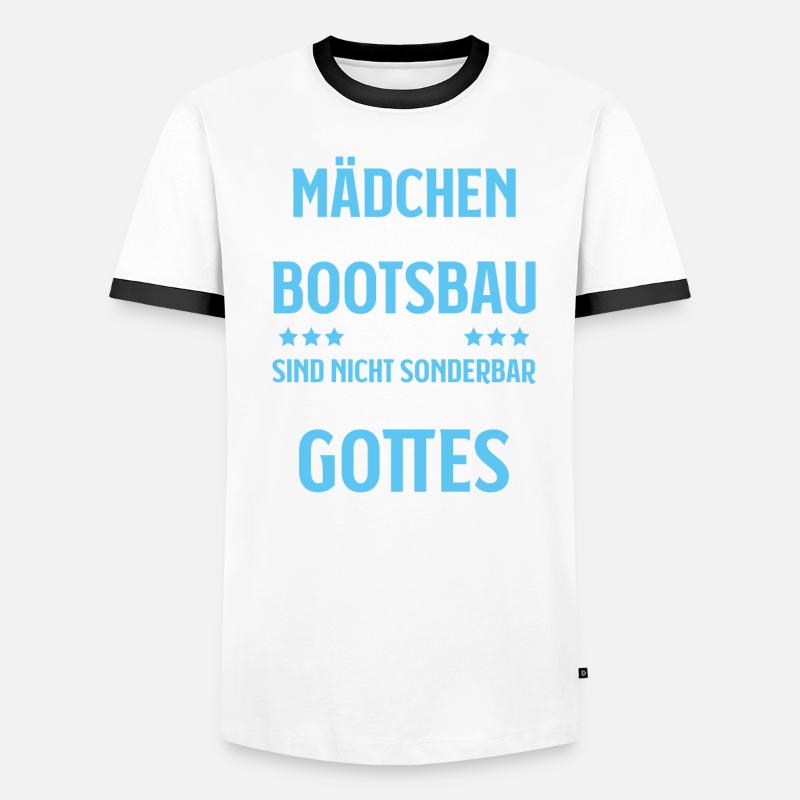 Bootsbauer Bootsbau Schiffbauer Schiffbau Boote Männer Kontrast-T-Shirt