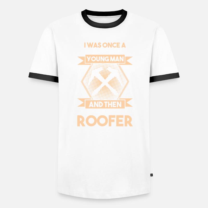 Dachdecker Dachdeckerei Dachdecken Roofer Roofing Männer Kontrast-T-Shirt