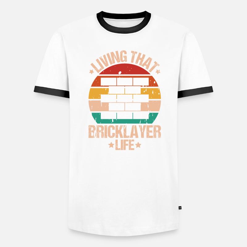 Master Masonry Masonry Bricklayer Mason Men's Ringer Shirt
