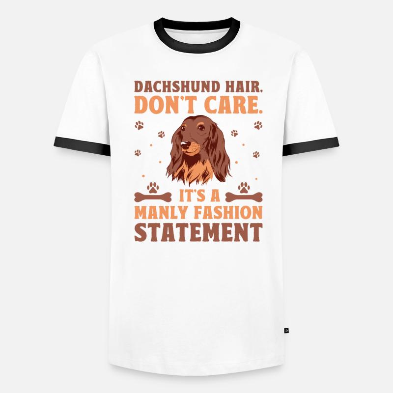 Dackelhaar ist es egal, es ist ein modisches Statement Männer Kontrast-T-Shirt