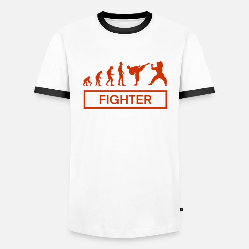 Kampfsport Evolution Männer Kontrast-T-Shirt