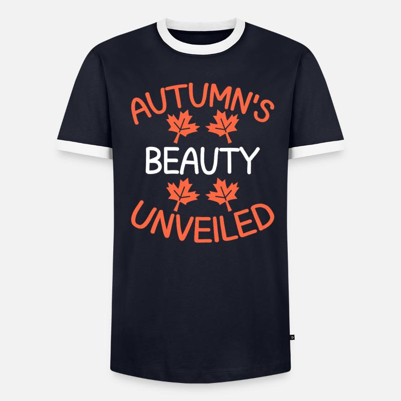 Blattpeeper Feuillage d’automne Peeper d’automne T-shirt contrasté Homme