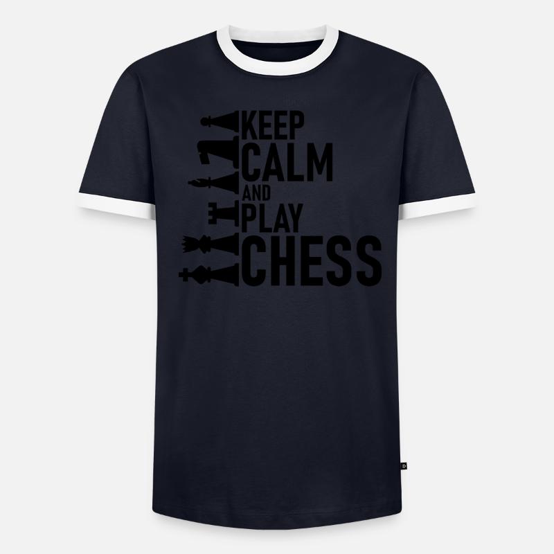 Schach Männer Kontrast-T-Shirt