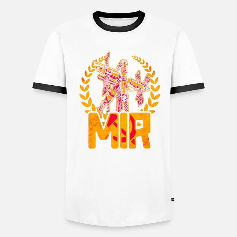 Station spatiale Mir T-shirt contrasté Homme