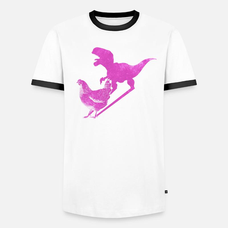 Du T-Rex au poulet - Dinosaur Evolution T-shirt contrasté Homme