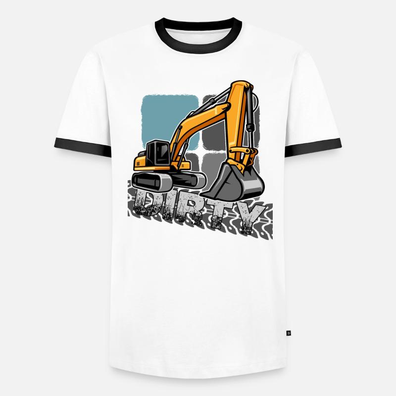 bagger "baggerfahrer gräbt löcher" Männer Kontrast-T-Shirt