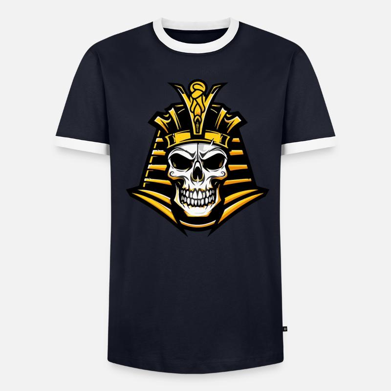 Pharaoh Skull Men's Ringer Shirt