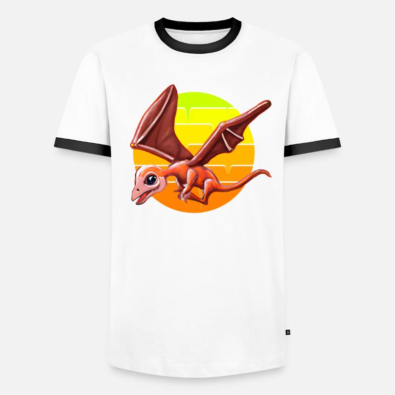 Ptérodactyle volant T-shirt contrasté Homme