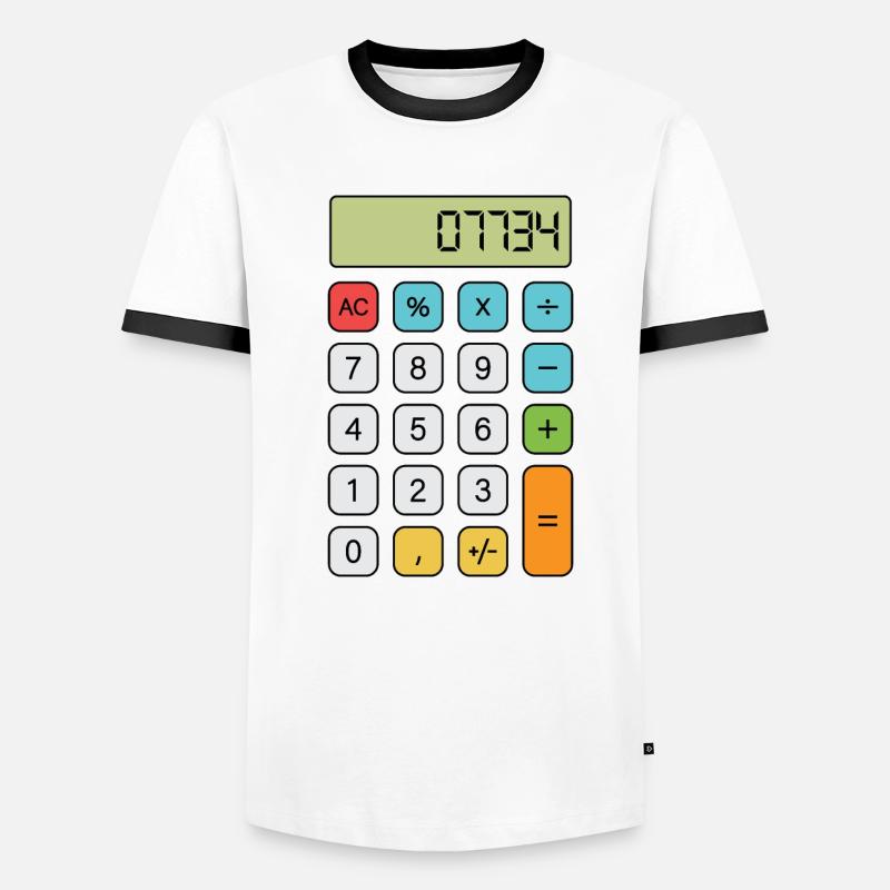 Hallo Rechner Männer Kontrast-T-Shirt