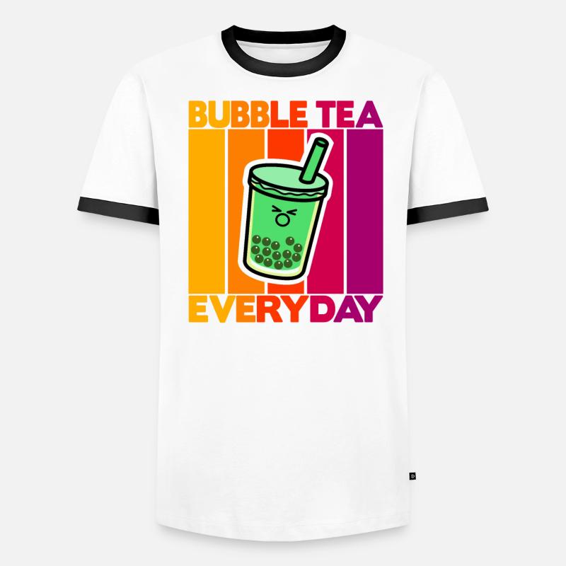 Bubble Tea Everyday Männer Kontrast-T-Shirt
