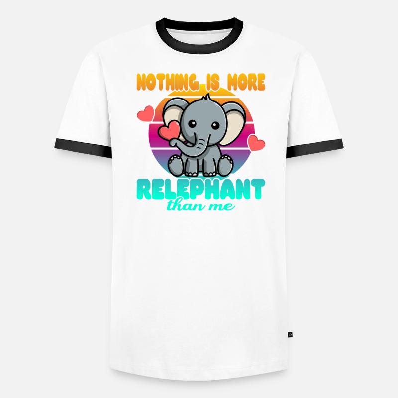 Rien n’est plus Relephant que moi T-shirt contrasté Homme