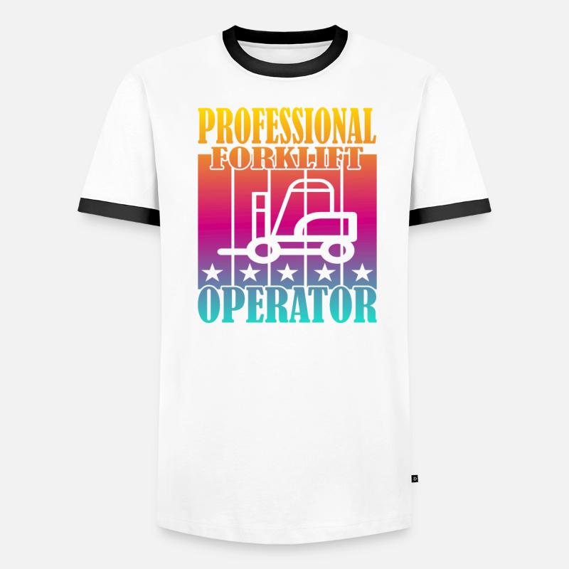 Professional Forklift Operator Männer Kontrast-T-Shirt