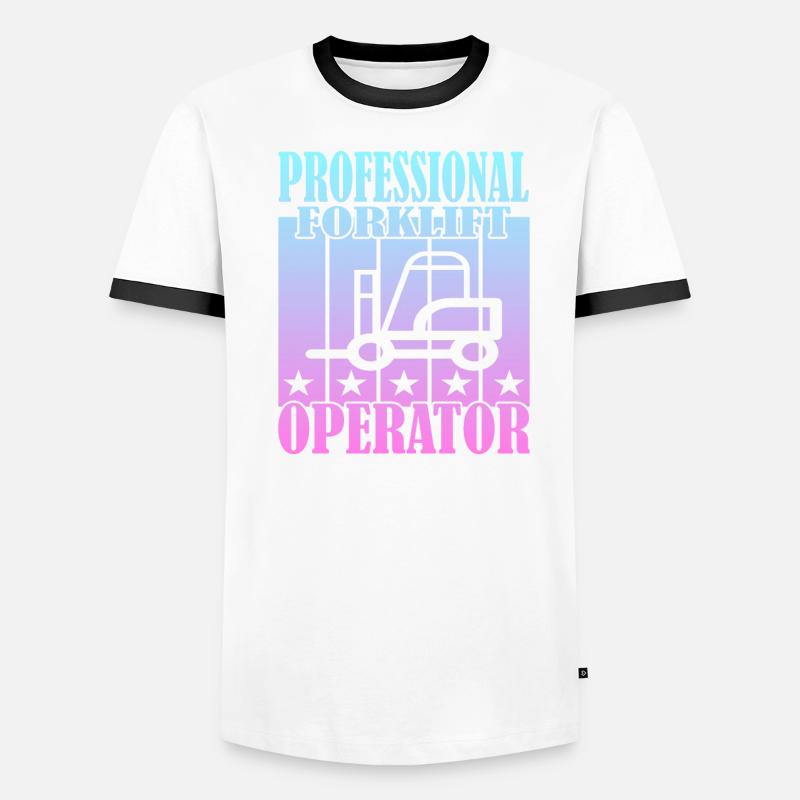 Professional Forklift Operator Männer Kontrast-T-Shirt