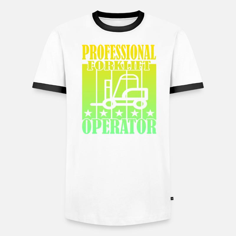 Professional Forklift Operator Männer Kontrast-T-Shirt