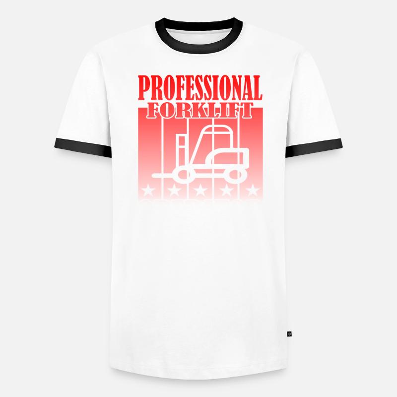 Professional Forklift Operator Männer Kontrast-T-Shirt