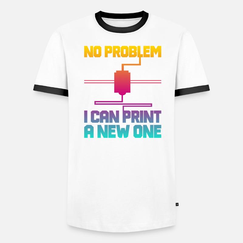 3D Printer 3D Printing Men's Ringer Shirt