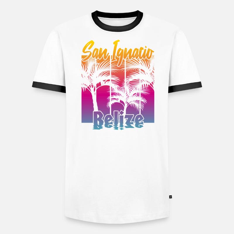 San Ignacio Belize T-shirt contrasté Homme