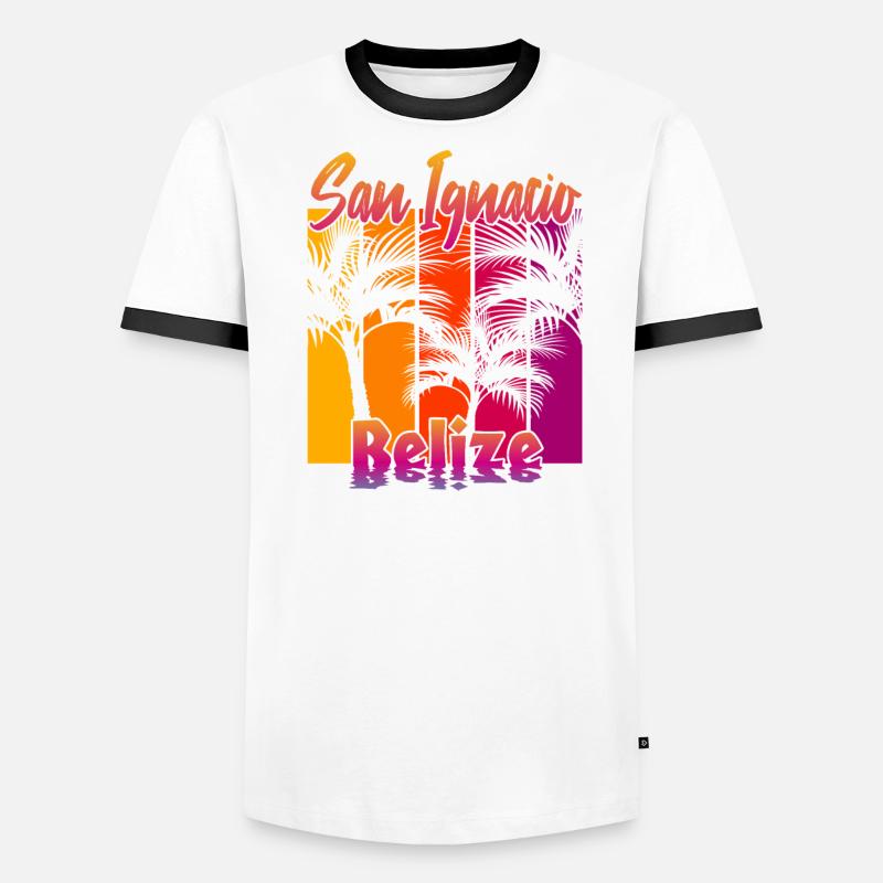 San Ignacio Belize T-shirt contrasté Homme