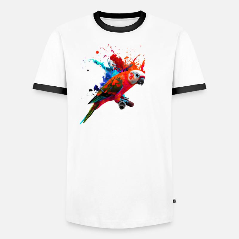 Perroquet - Explosion de couleur T-shirt contrasté Homme