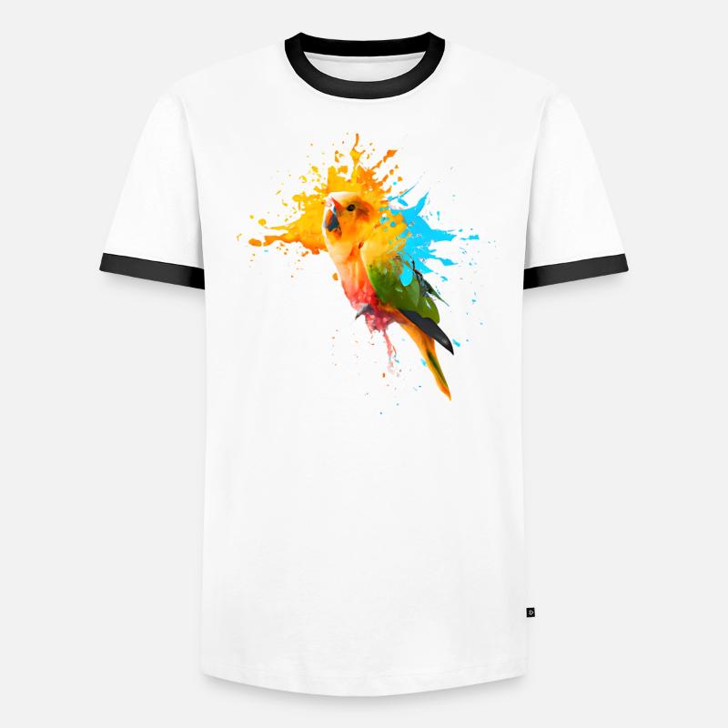 Perroquet - Explosion de couleur T-shirt contrasté Homme