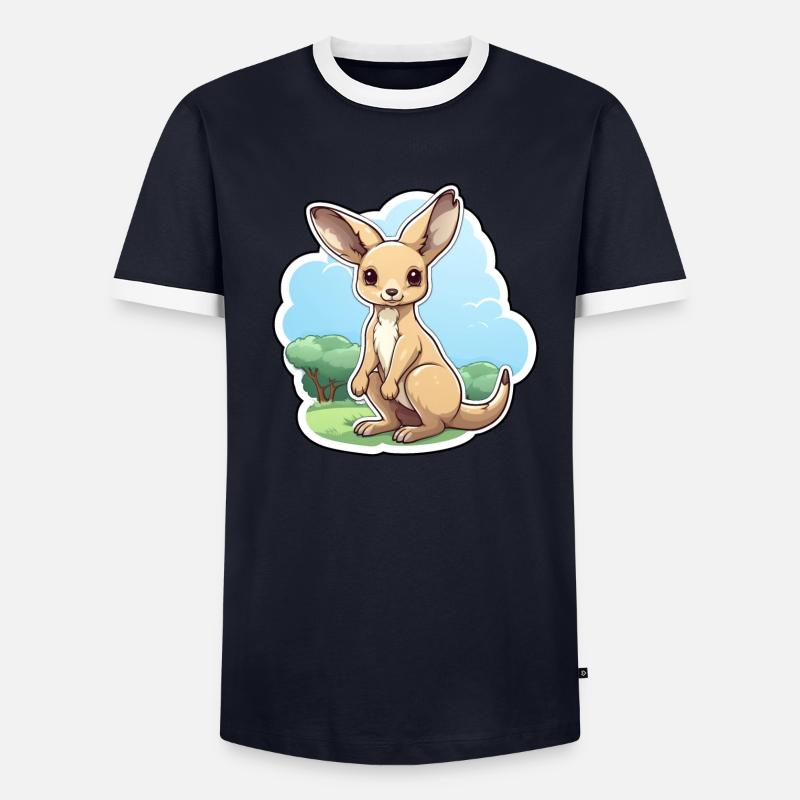 Kangourou T-shirt contrasté Homme