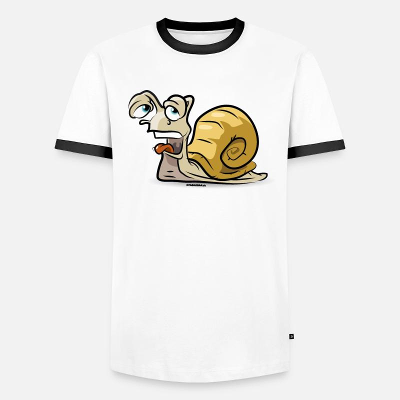 Funny exhausted snail comic Men's Ringer Shirt