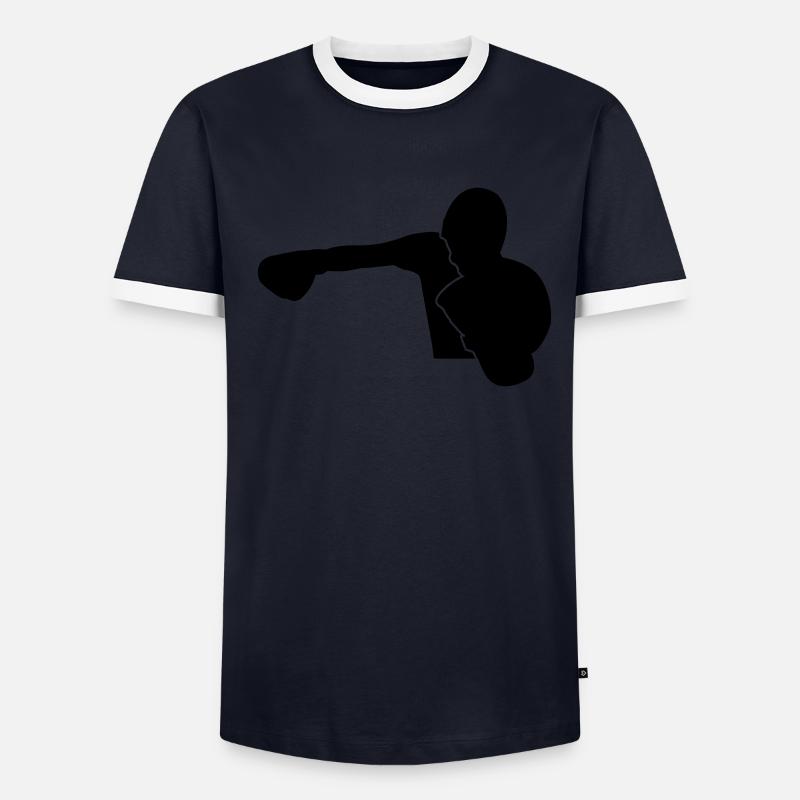 Boxer Beats KnockOut Design Men's Ringer Shirt