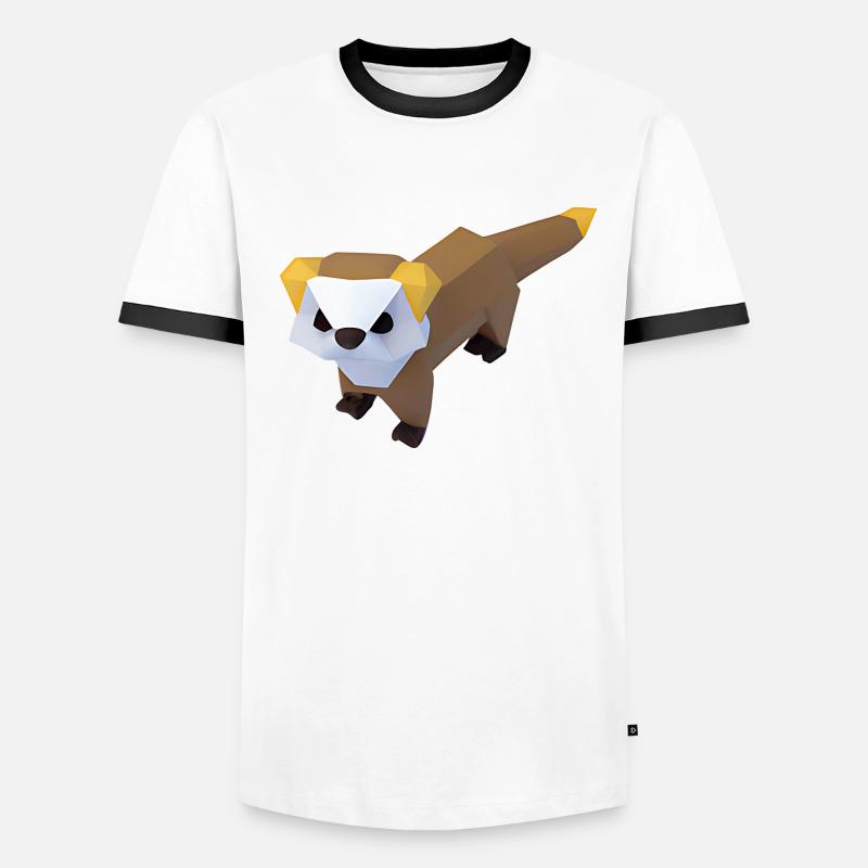 Furets polygonaux T-shirt contrasté Homme
