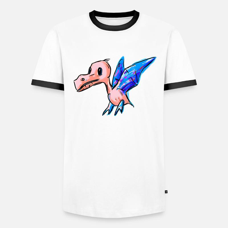 Ptérodactyle volant T-shirt contrasté Homme