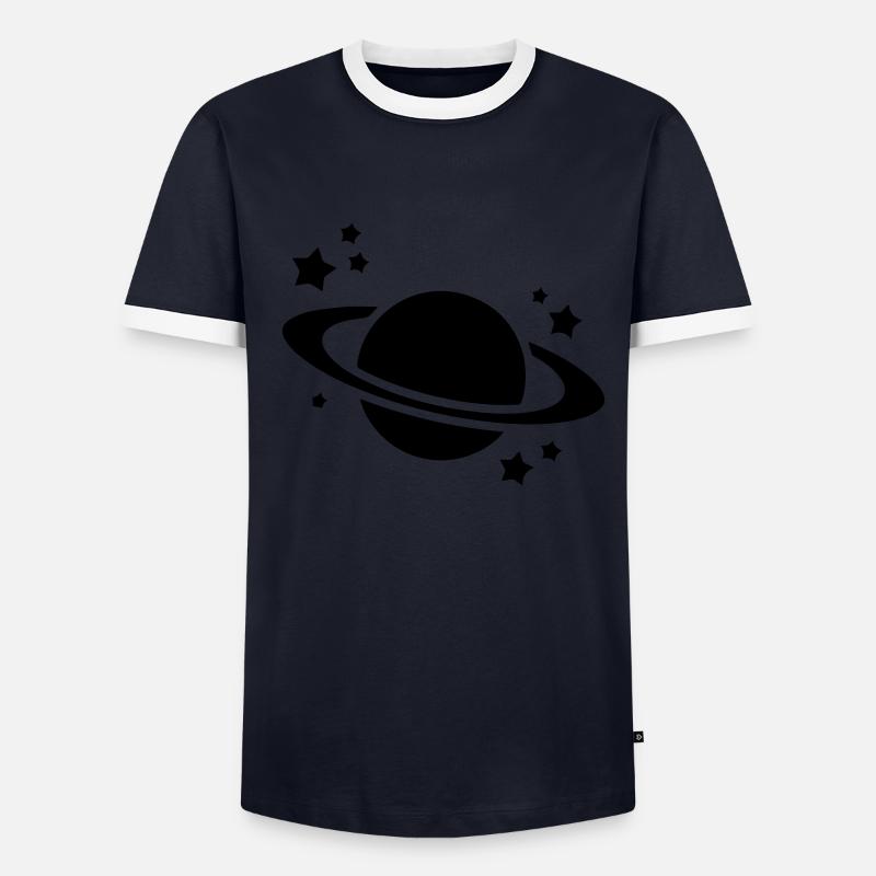 Icône Saturne T-shirt contrasté Homme