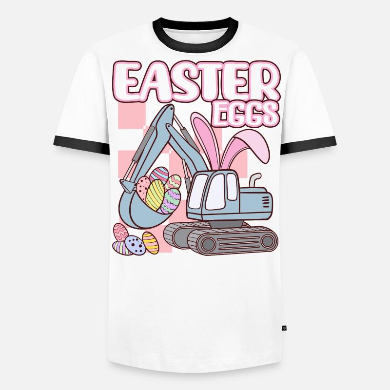 Easter eggs Männer Kontrast-T-Shirt