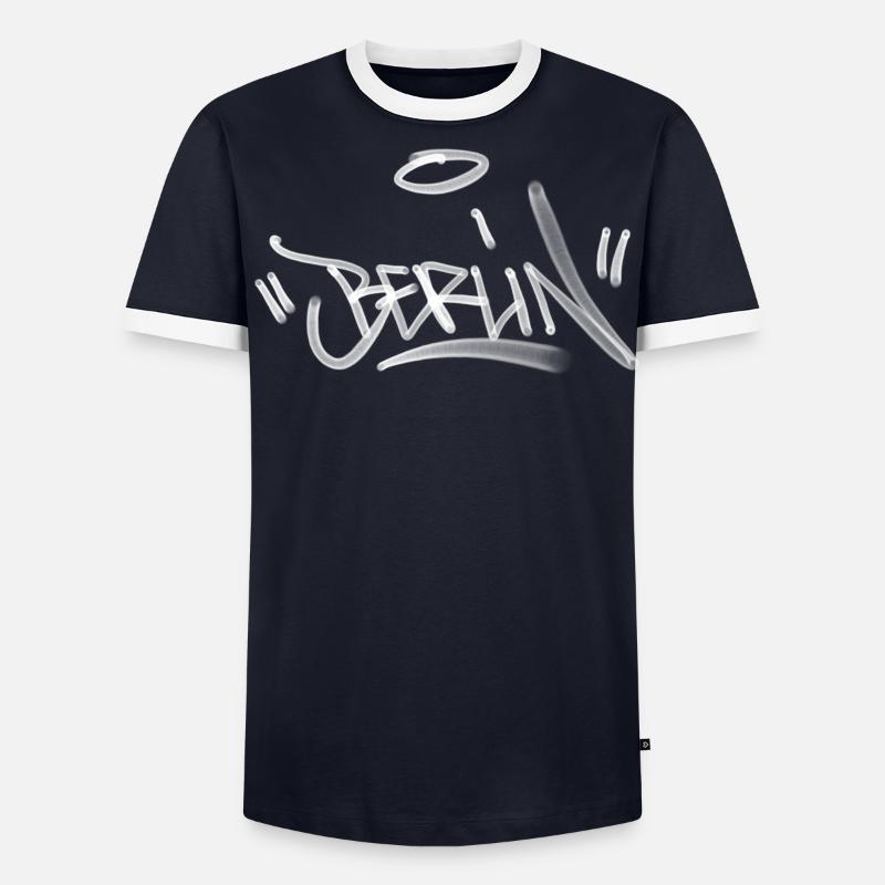 Berlin Graffiti Design T-shirt contrasté Homme
