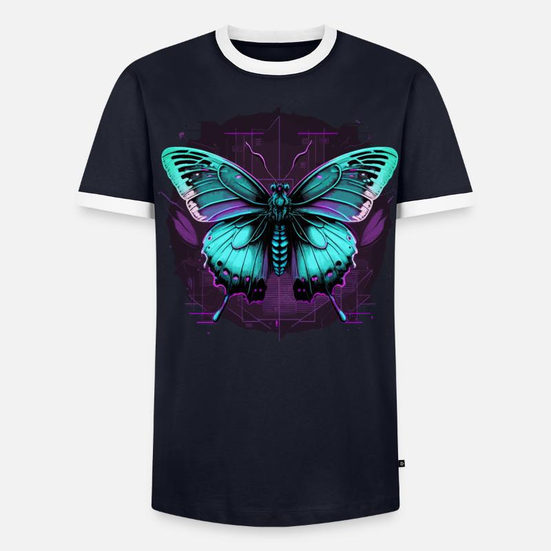 Transformation virtuelle Butterfly T-shirt contrasté Homme