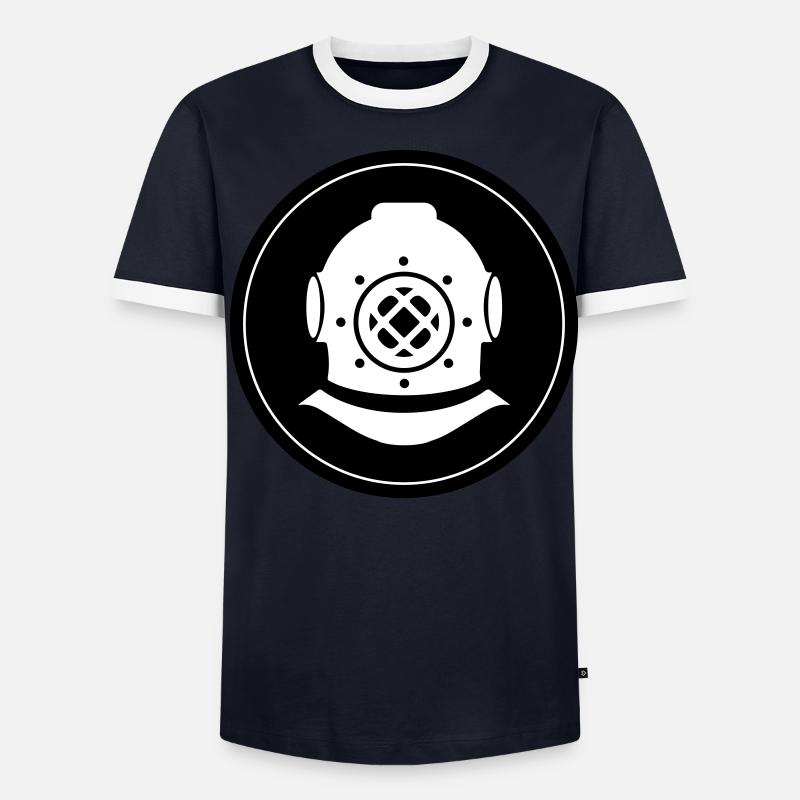 Apnea Diving Circle Men's Ringer Shirt