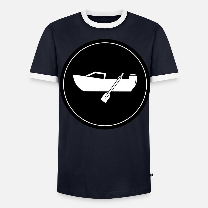 cercle d’icônes de démarrage T-shirt contrasté Homme