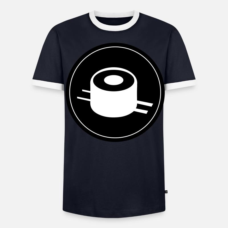 Sushi icon circle Men's Ringer Shirt