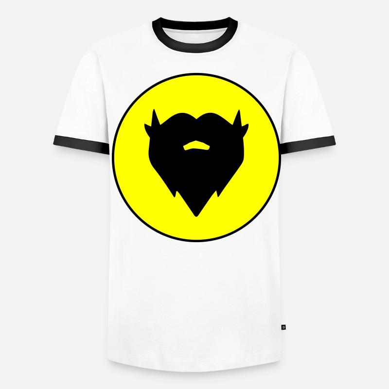 Bart symbol Männer Kontrast-T-Shirt