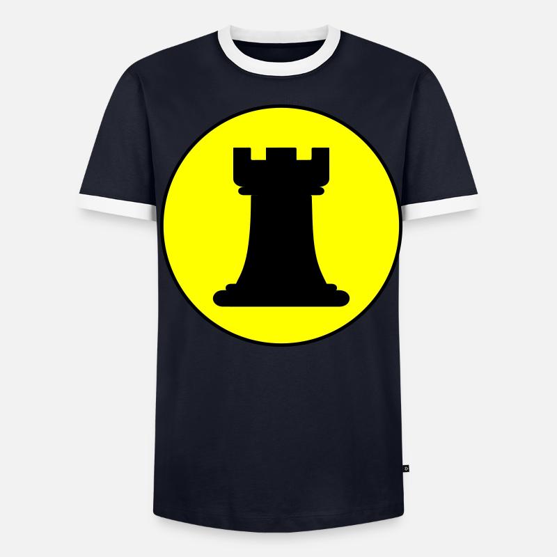 Chess piece tower Men's Ringer Shirt